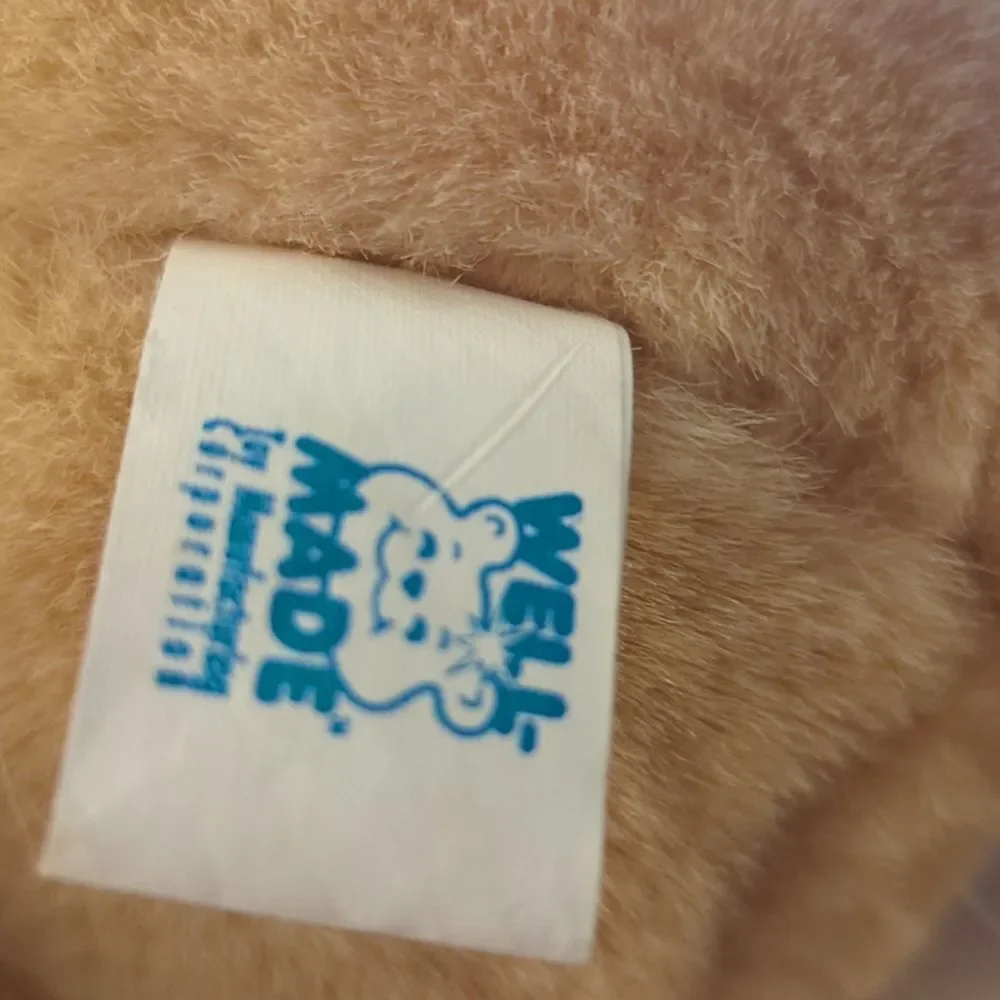90s vintage Well-Made Lion plush‎ stuffed animal with gold crown